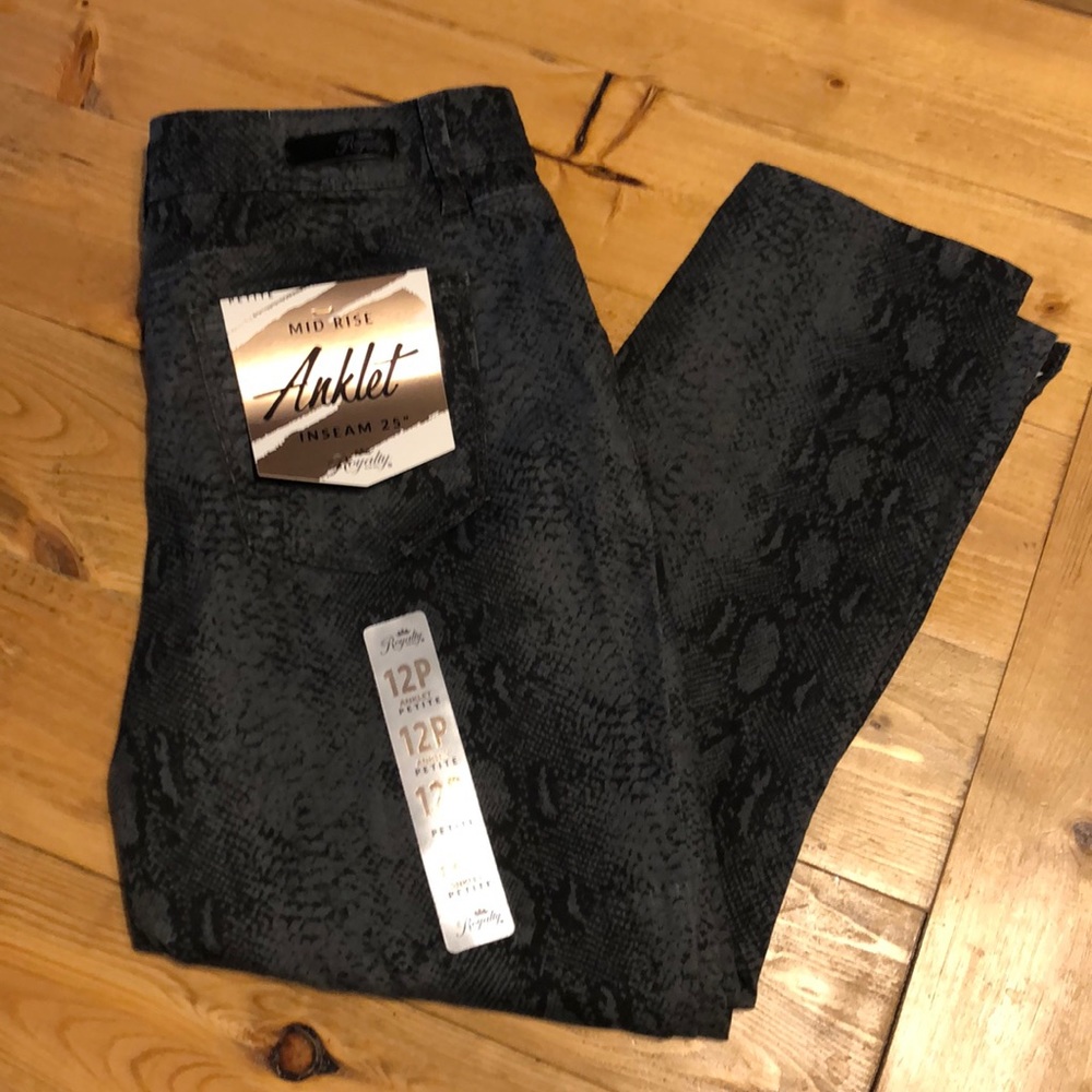 Snakeskin Print Pants